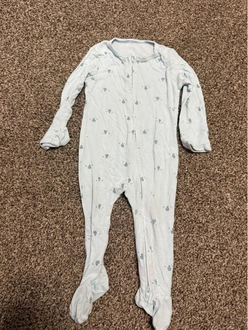 Cloud Island Baby 6-9 month footie pajamas
